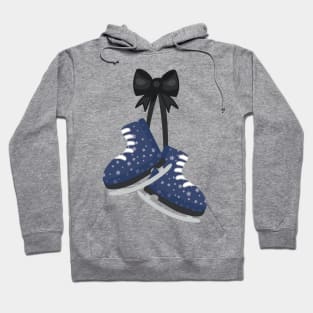 Ice Skates, Ice Skating, Figure Skating, Stars Hoodie